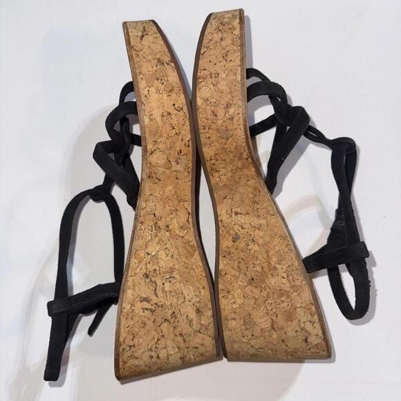 K Jacques St. Tropez Boho Wood Clog Leather Strap Wedge Sandals Brown 7.5-8 39 - Picture 9 of 15